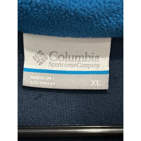 Columbia Mens Navy Blue Fleece Pullover Half-Zip Jacket Sz XL - Picture 5 of 8